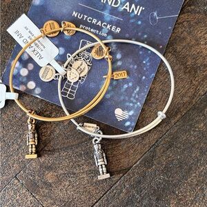 Alex and Ani Nutcracker Charm Bracelets in Gold and Silver